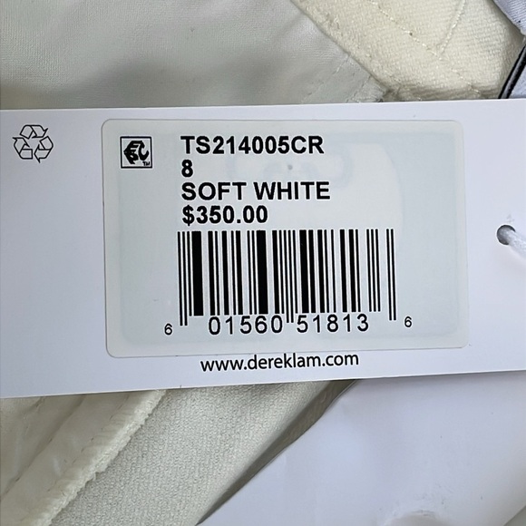 NWT Derek Lam 10 Crosby Tove Embossed Button Mini Skirt Soft White Sz 8 - Picture 12 of 15